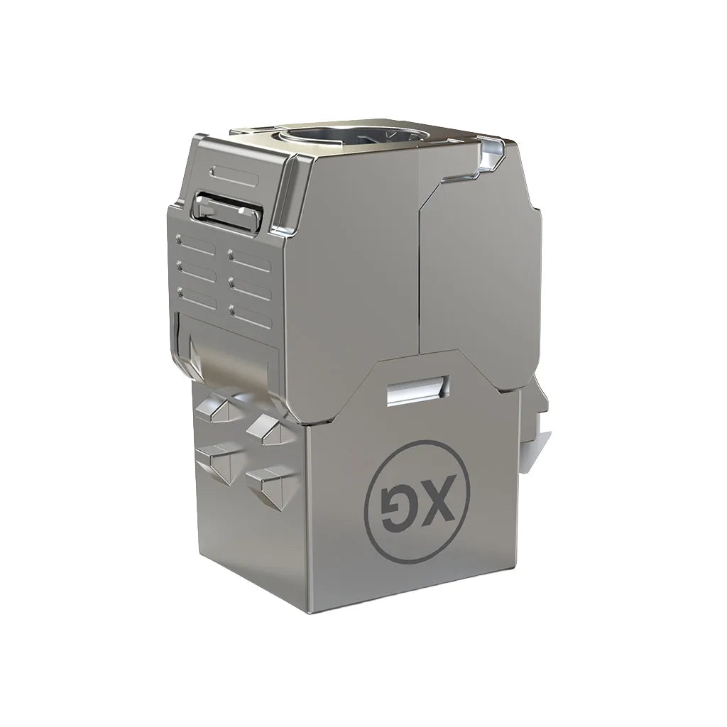DTECH® XG® Cat 6/6a (Quick-Lock) Toolless STP Keystone Jack Metal 22-24AWG